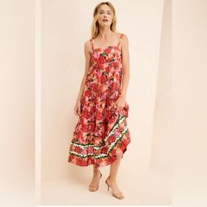 hanna floral cloqu cocktail midi dress Sachin & Babi Hanna Floral Cloqu Cocktail Midi Dress in Black